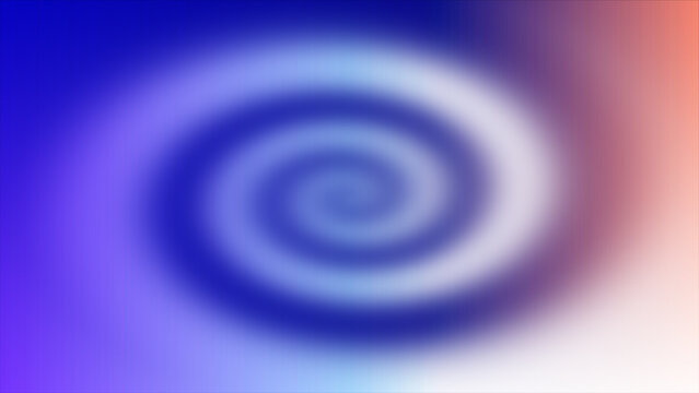 Abstract swirl of blue and purple with orange hues