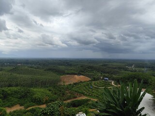 View of mountains from a high angle