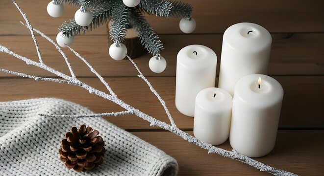 caddle with chirsmas