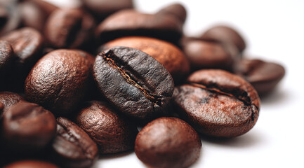 Roasted coffee beans - Close-up - Aromatic richness