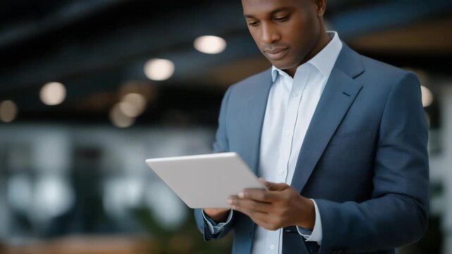 Insurance specialist guiding client through digital claim process on tablet, symbolizing efficiency, customer support, transparency, and technology-enabled service experience. cinematic color