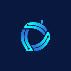 Acorn growth logo for tech and e-learning