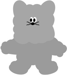 Cute grey cat