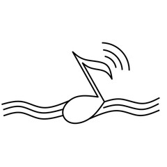 Music not line icon vector,not musick outline design icon,music not linear design image,not music sign icon illustration ,music not symbol icon stock 