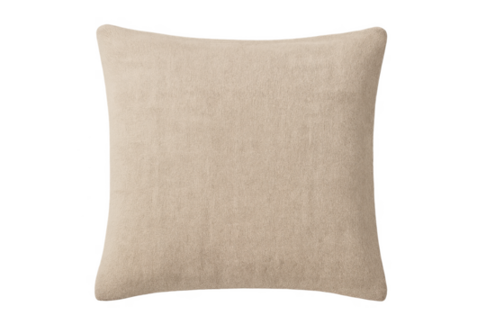Beige square cushion for home decor comfort