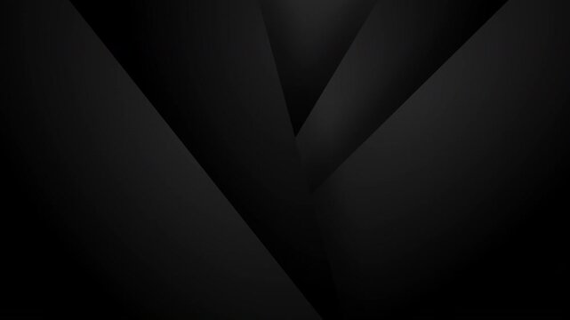 Dark abstract background with overlapping triangles creating depth and shadows