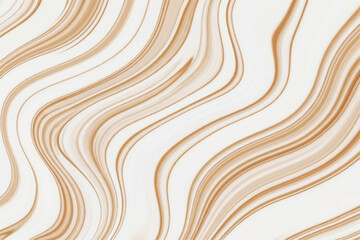 Elegant beige and white marbled texture with flowing curvilinear lines creating a sense of movement and sophistication for design. Vector