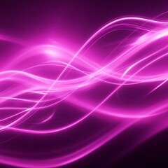 Fototapeta premium Abstract Glowing Lines Flowing with Bright Pink Light, Modern Background