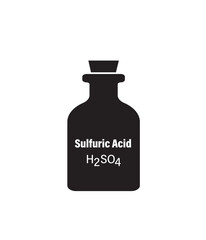 Laboratory glass with H2SO4	