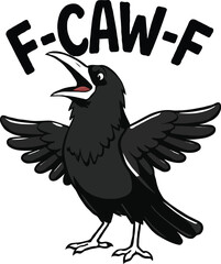 F-CAW-F Typography T-Shirt Design | Trendy Minimal Text Graphic