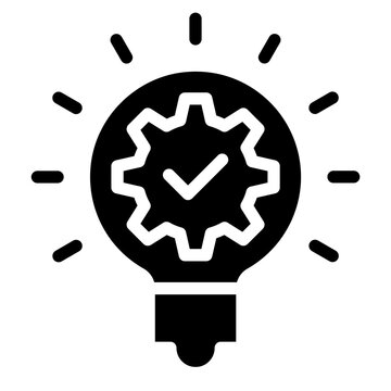 Idea  icon glyph style vector illustration