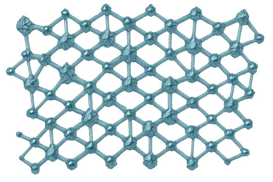 Abstract molecular structure lattice connection research science