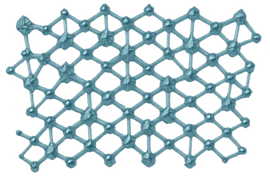 Abstract molecular structure lattice connection research science