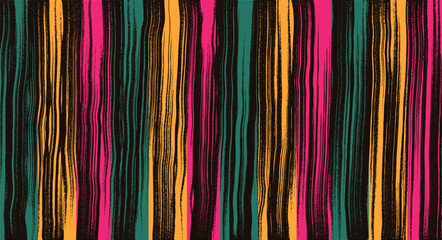 Grunge vertical brush stroke texture with grainy spray paint effect. Hand drawn rough line, distressed vintage banner, thick bold brush stroke vector for abstract design. Dry brush with paint residue.