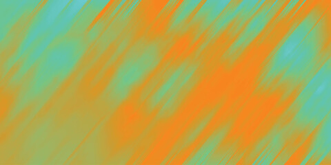 Abstract diagonal brush stroke background with vibrant orange and teal gradient blending for dynamic graphic design and modern art applications