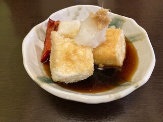 tofu on a plate
