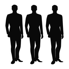 silhouettes of business people