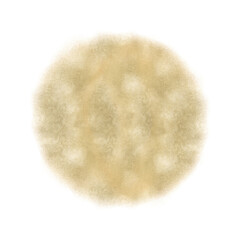 Textured Circular Gold Dust Splatter