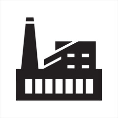 factory building icon vector illustration