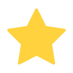 gold star isolated on white