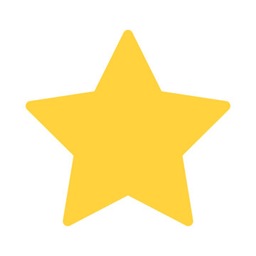 gold star isolated on white