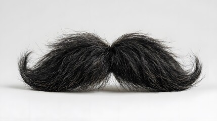 Fake moustache for costume party or theatrical play on white background