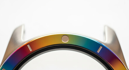 Close-up of an elegant, patterned watch showcasing intricate design details and craftsmanship