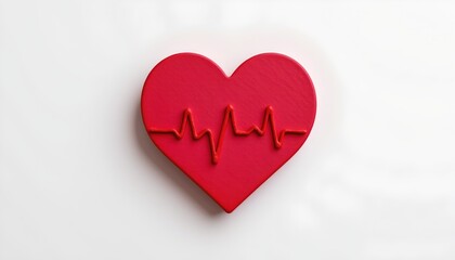 A heart shaped artwork with blood vessels drawn on it using red popsicle sticks