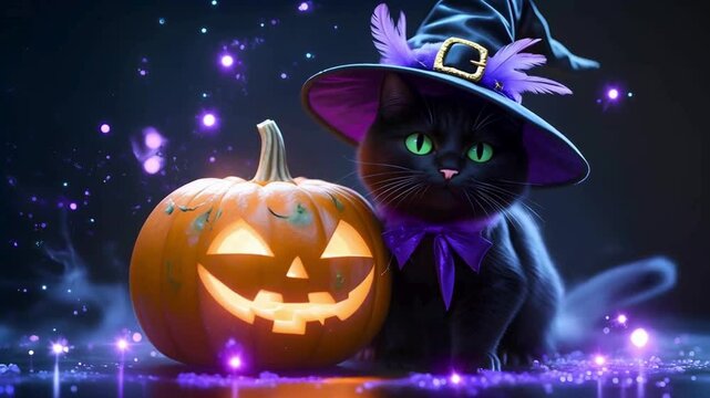 halloween background with pumpkin