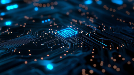 A close up of a black and red computer screen. The screen is made up of many small squares