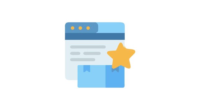 Website bookmark with star for favorite articles concept