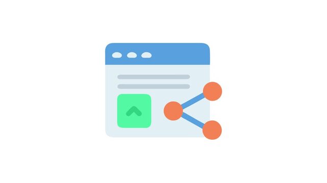 Share icon displayed in browser for social network interaction
