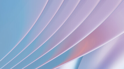 Abstract cloth imitation with folds. Light shades. Wallpaper, backdrop. 3D render.