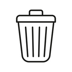 trash bin icon vector design template