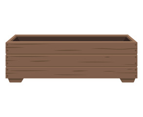 Simple wooden planter box ideal for gardens and outdoor spaces