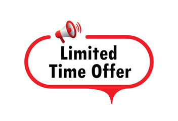 limited time offer label on white background