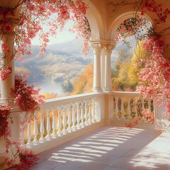 Background vintage wedding generative AI