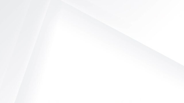 Abstract modern white vector background with soft gray gradient. Minimal clean seamless 4K loop animation for business, corporate, elegant winter design, presentation, or modern technology backdrop.