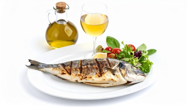 Fresh Grilled Fish with White Wine

