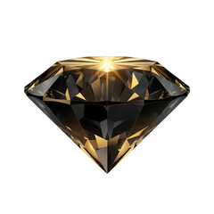 Striking black diamond with golden internal light, symbolizing rare, high-value deals. Ideal for luxury branding, financial investments, exclusive events, or special anniversary marketing.