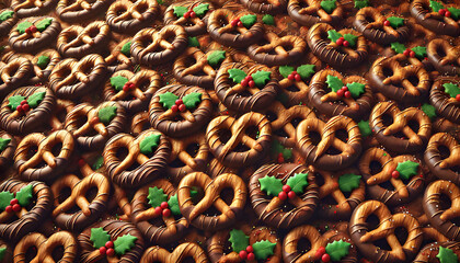 Yule Log Pretzels