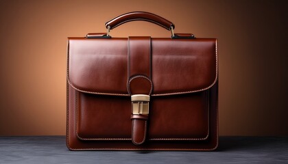 classic leather briefcase for professional use and everyday style