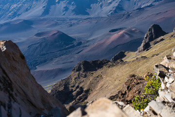 Scenic Panorama View am Haleakalā Krater auf Maui, Hawaii © m4ry