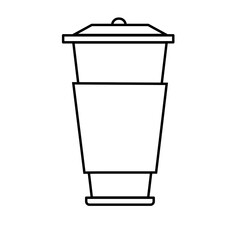 PLASTIC-FREE TRASH BIN ICON SYMBOL
