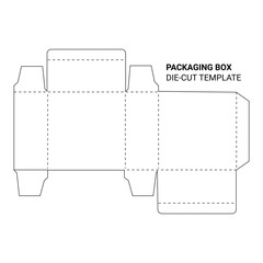 Editable and resizable packaging box die-line template