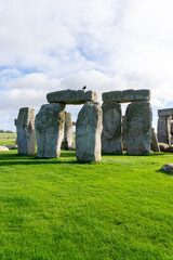 Naklejka premium View of Stonehenge, the prehistoric World Heritage Site of megaliths located on Salisbury Plain, United Kingdom.