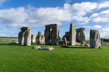 Naklejka premium Stonehenge, the prehistoric World Heritage Site of megaliths located on Salisbury Plain, United Kingdom.