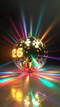 New Year 2026 Celebration 3D Pack &ndash; Minimalist and Festive Illustrations with Golden Numbers, Party Decorations, Fireworks, and Modern Holiday Backgrounds, wallpaper, 2026