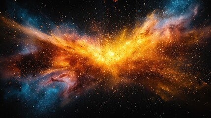 Cosmic nebula explosion