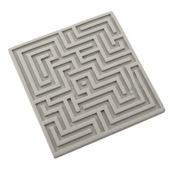 Square maze puzzle game with intricate pathways and challenging design.